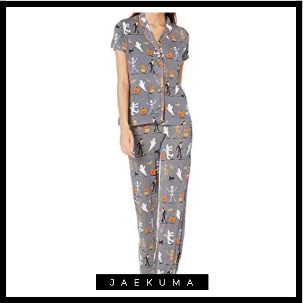 NWOT Munki Munki Halloween Print PJs